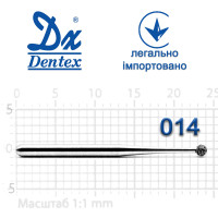 Бор Dentex алмазний на турбінний наконечник 104L діаметр 014 1шт