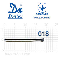 Бор Dentex алмазный на турбинный наконечник 106 диаметр 018 1шт