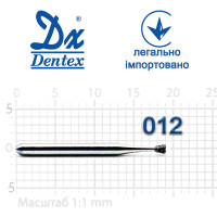 Бор Dentex алмазний на турбінний наконечник 123 діаметр 012 1шт