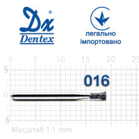 Бор Dentex алмазний на турбінний наконечник 135 діаметр 016 1шт
