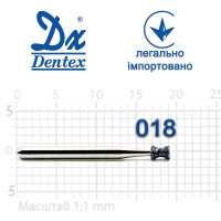 Бор Dentex алмазный на турбинный наконечник 143 диаметр 018 1шт -