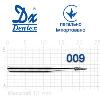 Бор Dentex алмазный на турбинный наконечник 165 диаметр 009 1шт