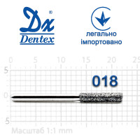Бор Dentex алмазный на турбинный наконечник 303 диаметр 018 1шт