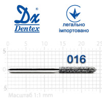 Бор Dentex алмазный на турбинный наконечник 319 диаметр 016 1шт
