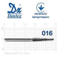 Бор Dentex алмазный на турбинный наконечник 325 диаметр 016 1шт