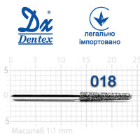 Бор Dentex алмазний на турбінний наконечник 326B діаметр 018 1шт
