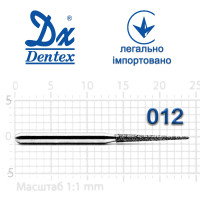 Бор Dentex алмазний на турбінний наконечник 336 діаметр 012 1шт