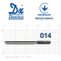 Бор Dentex алмазный на турбинный наконечник 349 диаметр 014 1шт