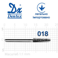 Бор Dentex алмазний на турбінний наконечник 355 діаметр 018 1шт