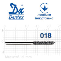 Бор Dentex алмазный на турбинный наконечник 358 диаметр 016 1шт