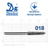 Бор Dentex алмазный на турбинный наконечник 374 диаметр 018 1шт