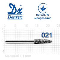 Бор Dentex алмазный на турбинный наконечник 405 диаметр 021 1шт
