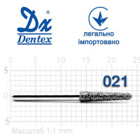 Бор Dentex алмазный на турбинный наконечник 406 диаметр 021 1шт