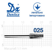 Бор Dentex алмазный на турбинный наконечник 407 диаметр 025 1шт