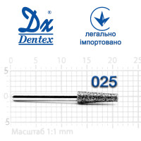Бор Dentex алмазный на турбинный наконечник 409 диаметр 025 1шт
