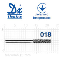 Бор Dentex алмазный на турбинный наконечник 513 диаметр 018 1шт