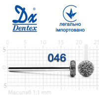 Бор Dentex алмазный на турбинный наконечник 516 диаметр 046 1шт