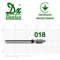 Бор Dentex алмазний на турбінний наконечник C296 діаметр 018 1шт