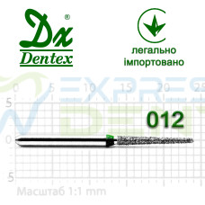 Бор Dentex алмазный на турбинный наконечник C324 диаметр 012 1шт