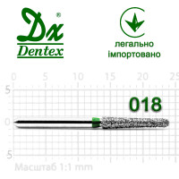 Бор Dentex алмазный на турбинный наконечник C326 диаметр 018 1шт