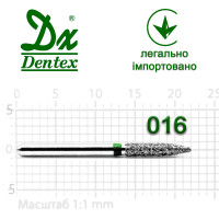 Бор Dentex алмазный на турбинный наконечник C343 диаметр 016 1шт