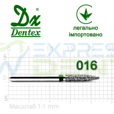 Бор Dentex алмазный на турбинный наконечник C343 диаметр 016 1шт