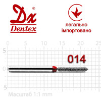 Бор Dentex алмазный на турбинный наконечник F317 диаметр 014 1шт