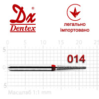 Бор Dentex алмазный на турбинный наконечник F321 диаметр 014 1шт