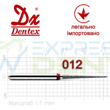 Бор Dentex алмазный на турбинный наконечник F336L диаметр 012 1шт