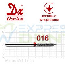 Бор Dentex алмазный на турбинный наконечник F343 диаметр 016 1шт