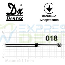 Бор Dentex алмазный на турбинный наконечник SC106L диаметр 018 1шт