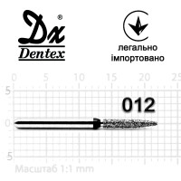 Бор Dentex алмазний на турбінний наконечник SC341 діаметр 012 1шт