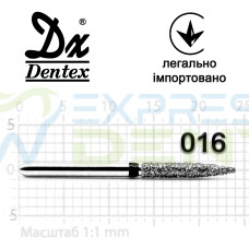 Бор Dentex алмазный на турбинный наконечник SC344C диаметр 016 1шт