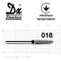 Бор Dentex алмазний на турбінний наконечник SC372C діаметр 018 1шт