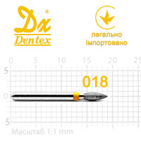 Бор Dentex алмазний на турбінний наконечник XF296 діаметр 018 1шт