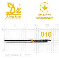 Бор Dentex алмазний на турбінний наконечник XF343 діаметр 016 1шт