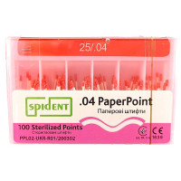 Паперовий штифт Spident №25, 04, 100шт.