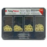 Диски RubyPlaton для остаточного шліфування, жовті, 14мм, 80 шт.+ дискотримач
