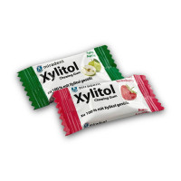 Жевательная резинка для детей со 100% ксилитолом Xylitol Chewing Gum, яблоко-клубника, 1шт.