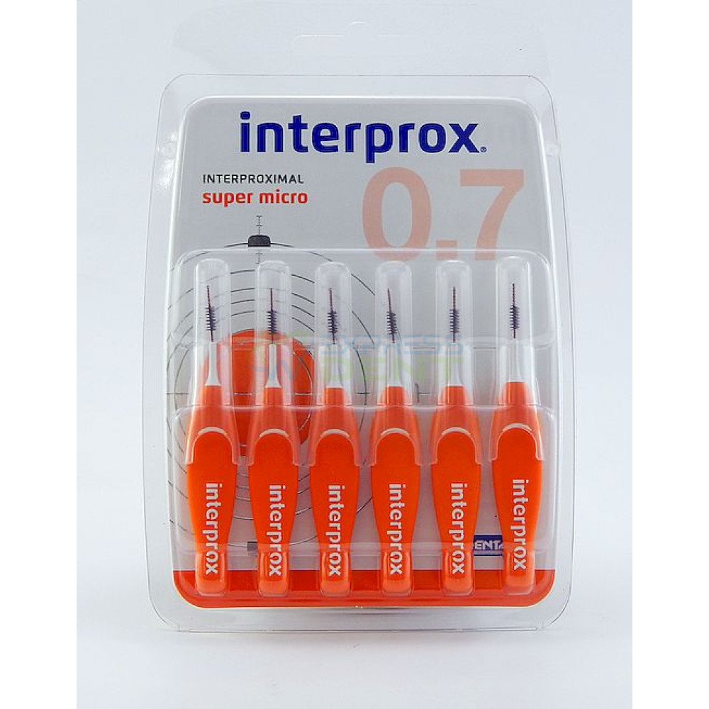 Вітіс, міжзубна щітка-йоржик, Interprox supermicro 0.7, 6шт. - 0.7 ЗМІНИВСЯ НА НОВИЙ РОЗМІР 0.9