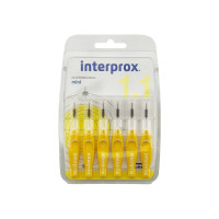 Вітіс, міжзубна щітка-йоржик, Interprox mini 1.1, 6шт - ЗМІНИВСЯ НА НОВИЙ РОЗМІР 1.4мм