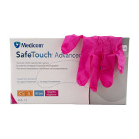 Рукавички MedicomSafeTouch Нітрил Magenta XS Яскраво-рожевий