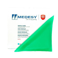 Раббердам платки Medesy, зеленые medium, 36шт.