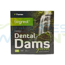 Раббердам хустки Престиж(Фіомекс) Dental Dams Prestige, зелені Heavy, 36шт.