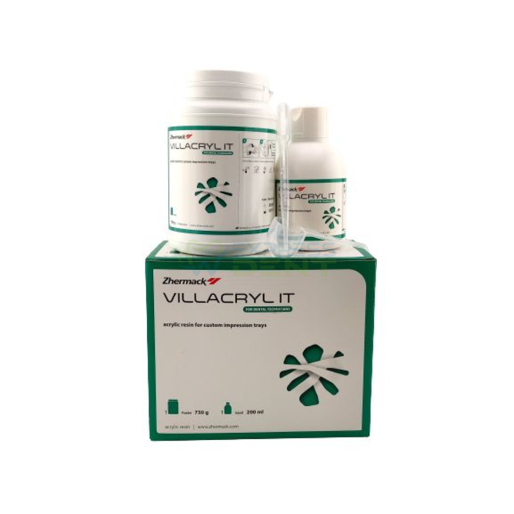 Вілакрил Villacryl IT, пластмаса для індивідуальних ложок, 750г+200мл