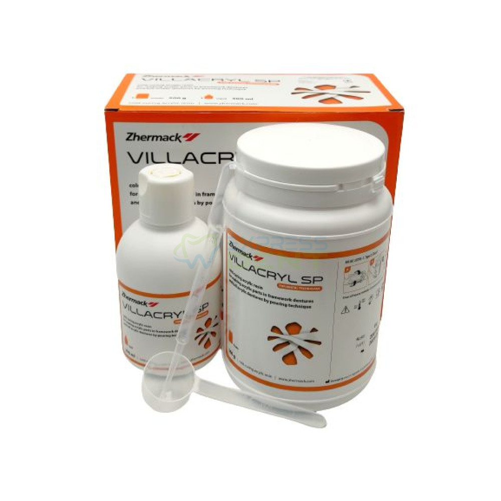 Вилакрил Villacryl SP V4 для акриловых частей бюгельных протезов, 500г+300мл (ок.100 протезов)