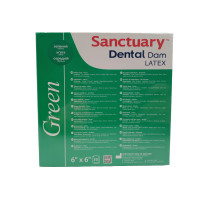 Раббердам хустки Sanctuary Dental Dam, зелені medium, 36шт. 