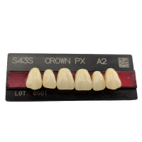 Зубы Crown PX, фронт.группа, A2, S43S, верх, 6шт.