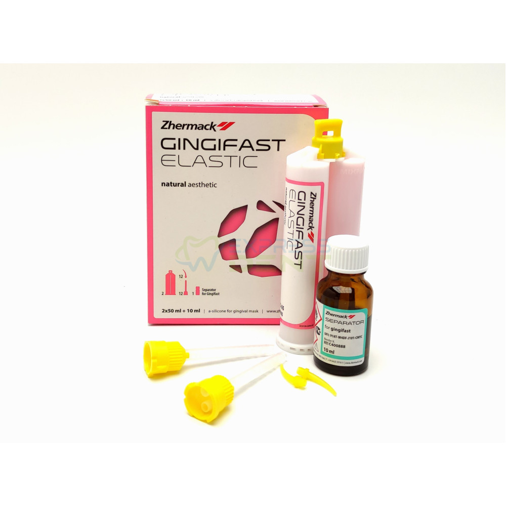 Gingifast Elastic, А-силикон для имитации десен, 2*50мл