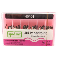 Паперовий штифт Spident №40, 04, 100шт. 